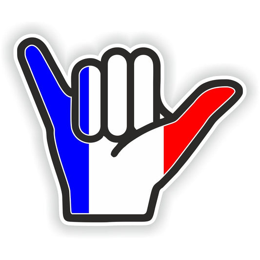 France Shaka Hand Hang Loose
