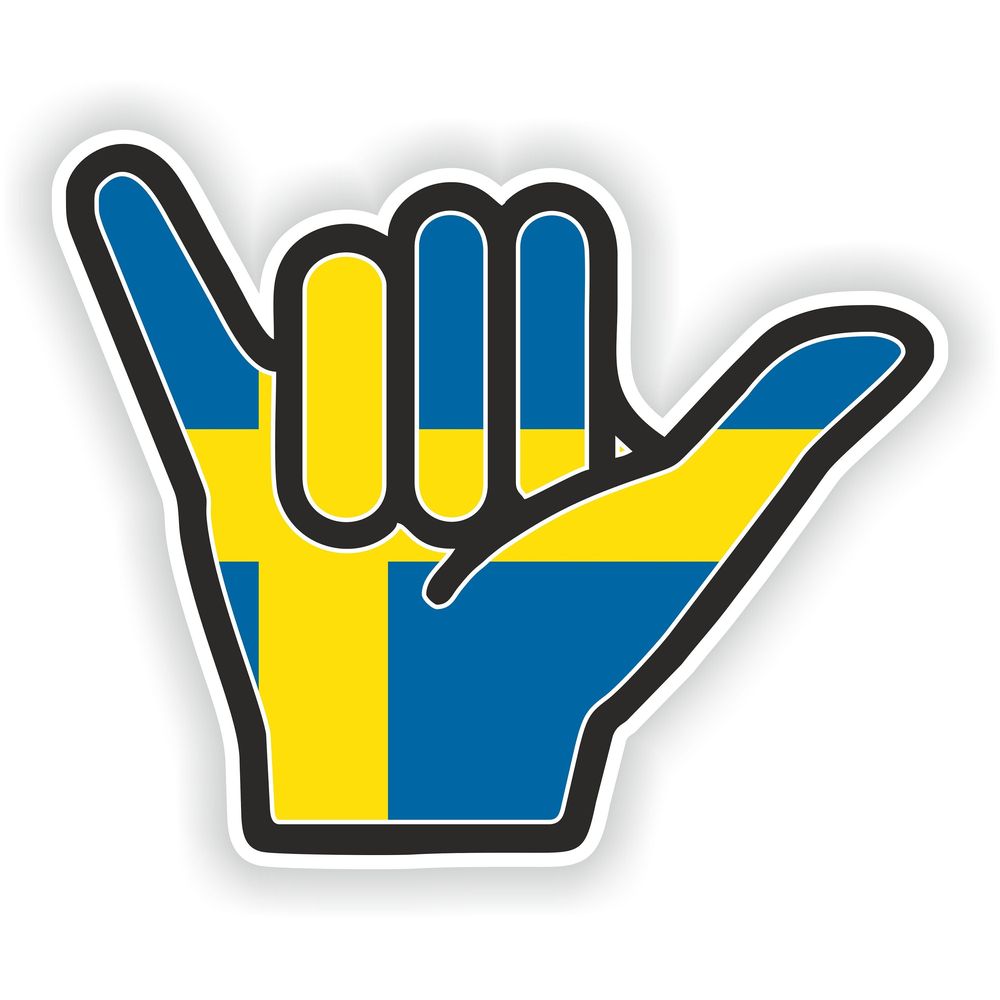 Sweden Shaka Hand Hang Loose