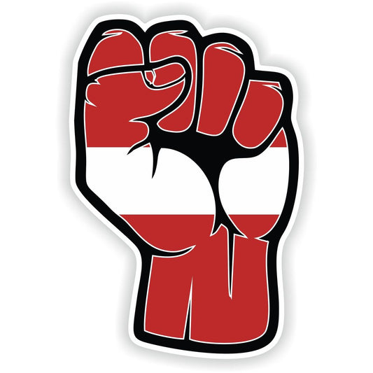 Latvia Fist Hand