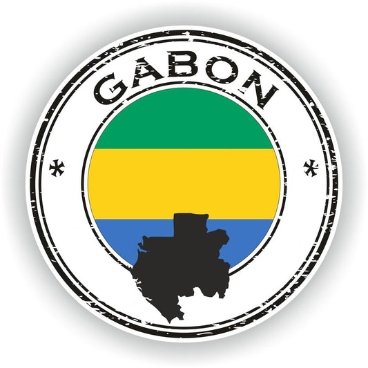 Gabon Seal Round Flag