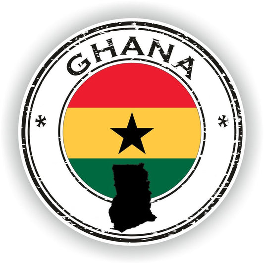 Ghana Seal Round Flag