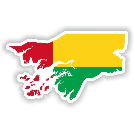Guinea Bissau Map Flag