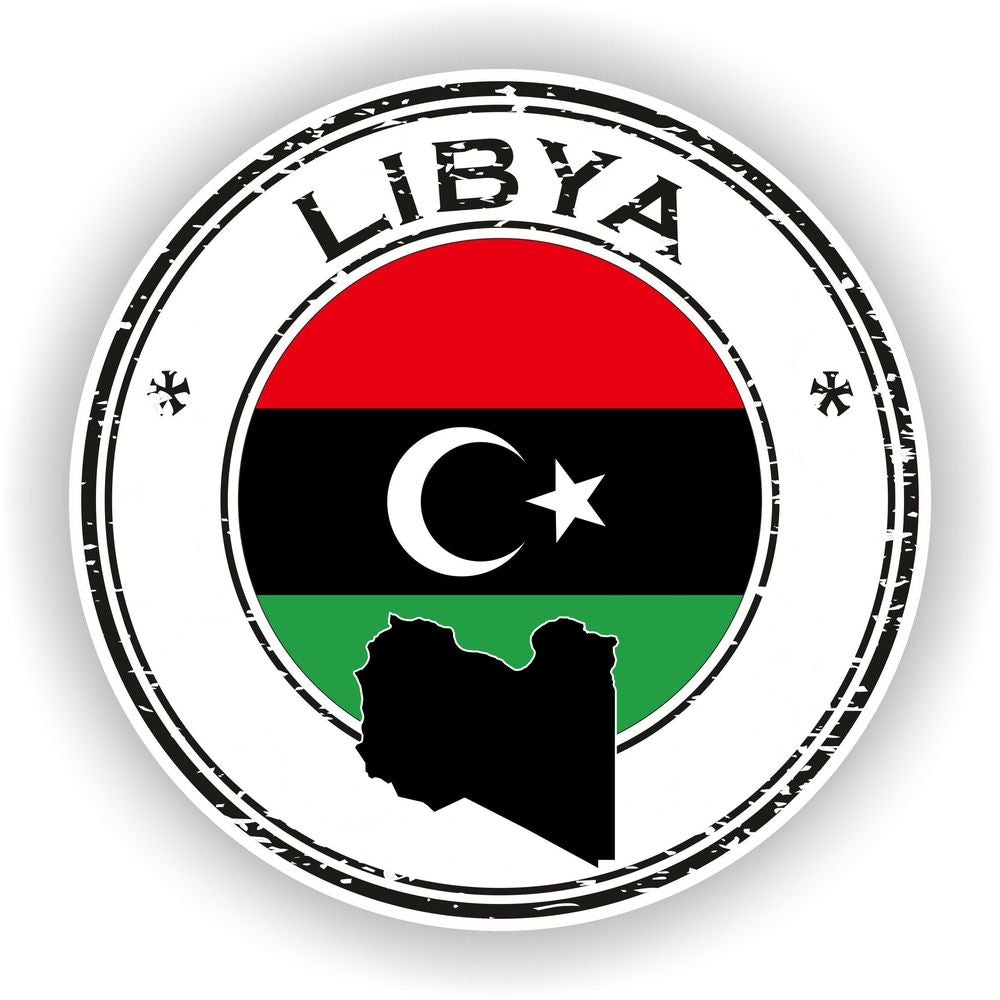 Libya Seal Round Flag