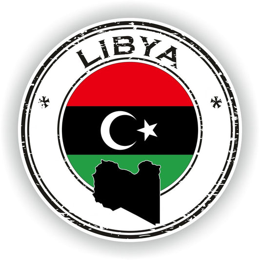 Libya Seal Round Flag