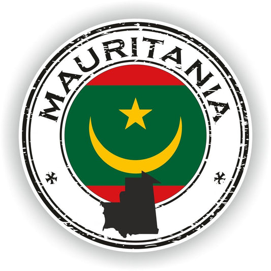 Mauritania Seal Round Flag