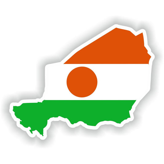 Niger Map Flag