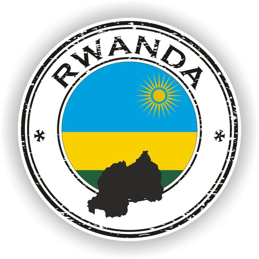 Rwanda Seal Round Flag