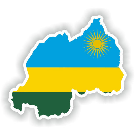 Rwanda Map Flag