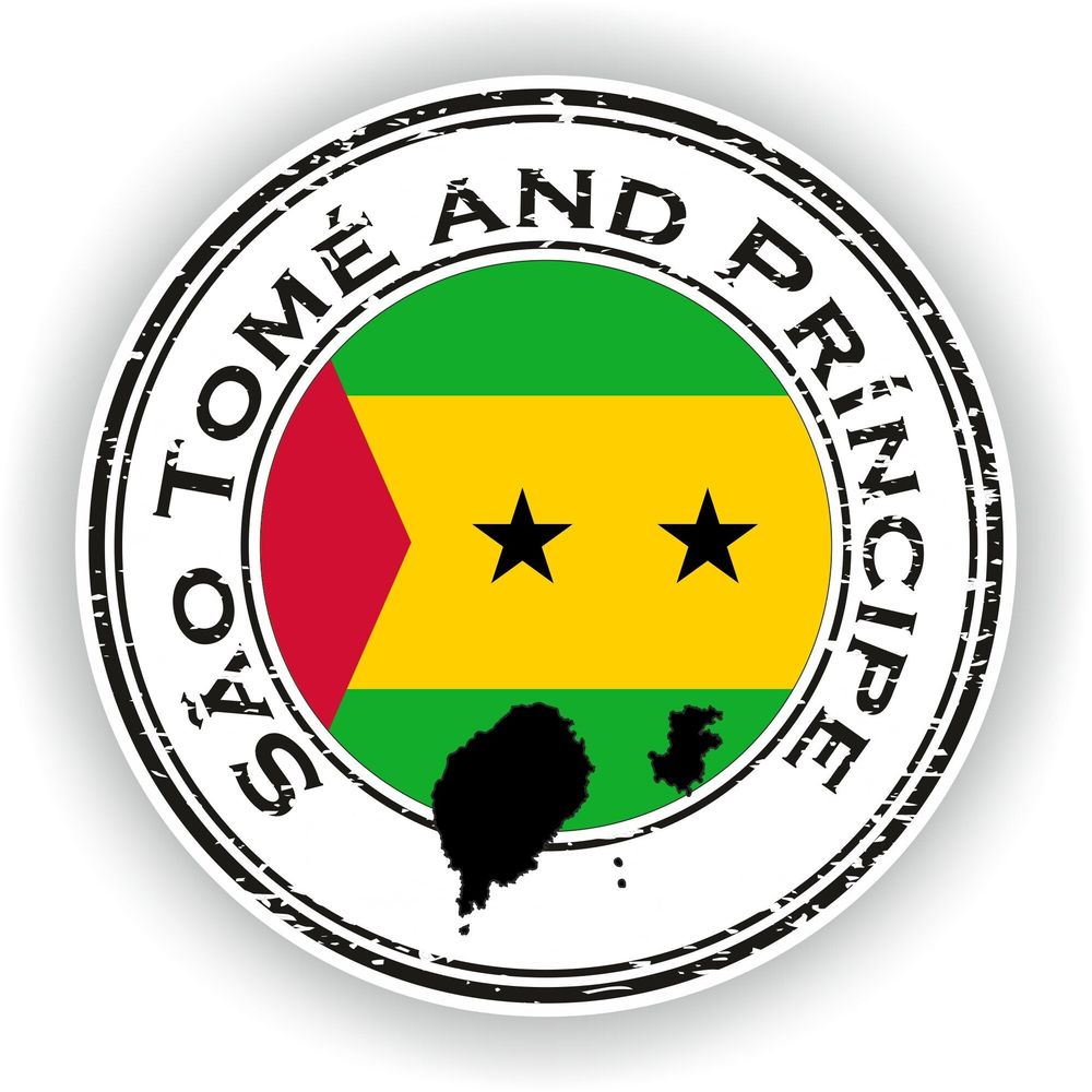 Sao Tome And Principe Seal Round Flag