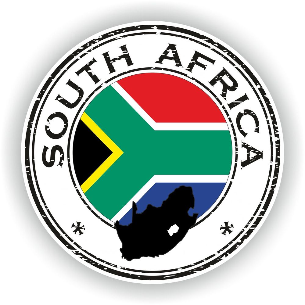 South Africa Seal Round Flag #01