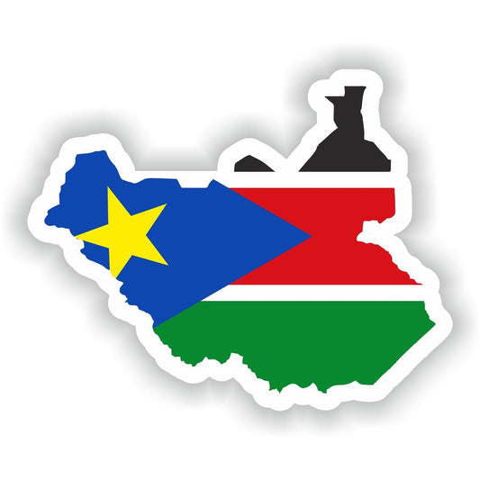 South Sudan Map Flag