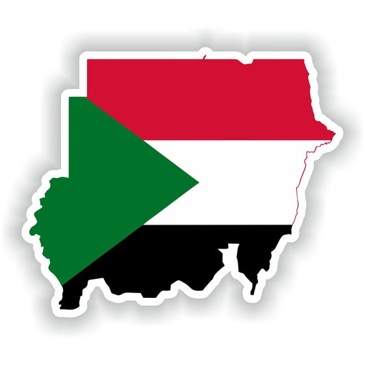 Sudan Map Flag