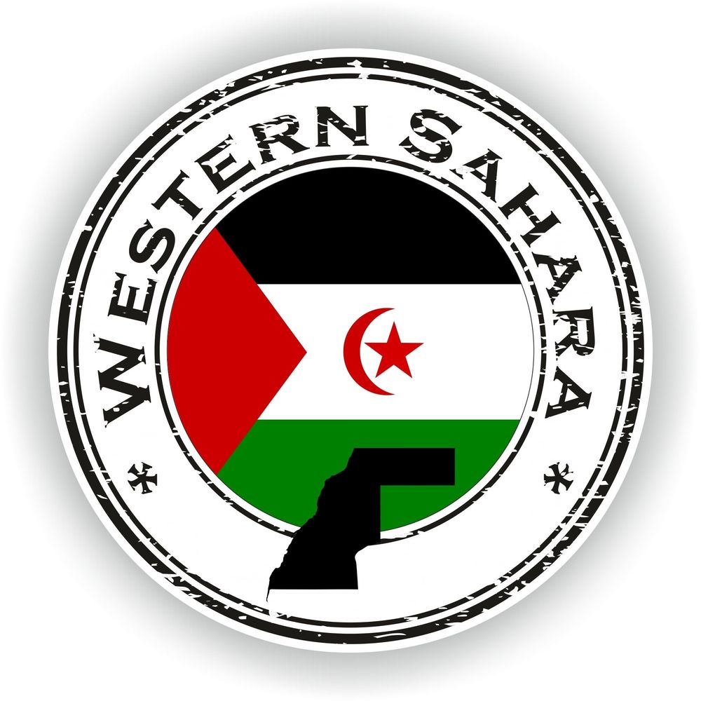 Western Sahara Seal Round Flag