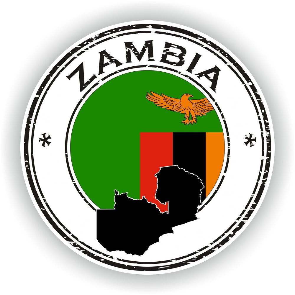 Zambia Seal Round Flag