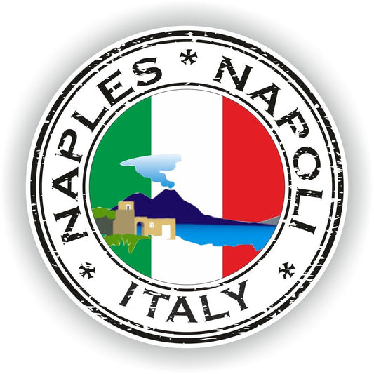 Naples Napoli Italy Seal Round Flag