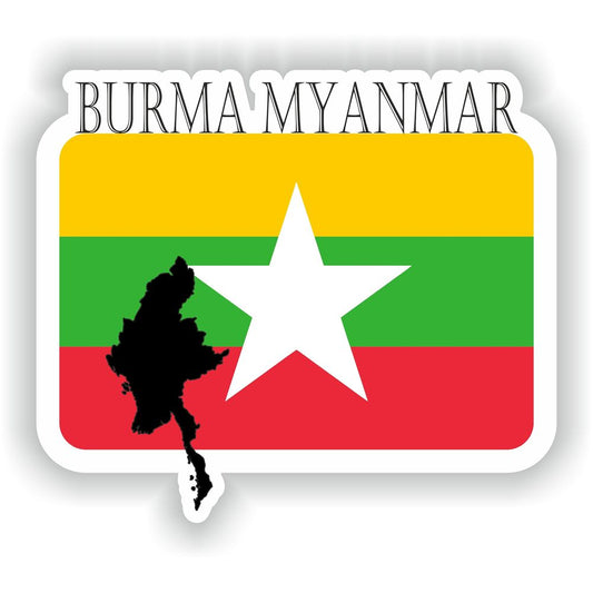 Burma Myanmar Flag Mf