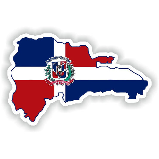 Dominican Republic Map Flag