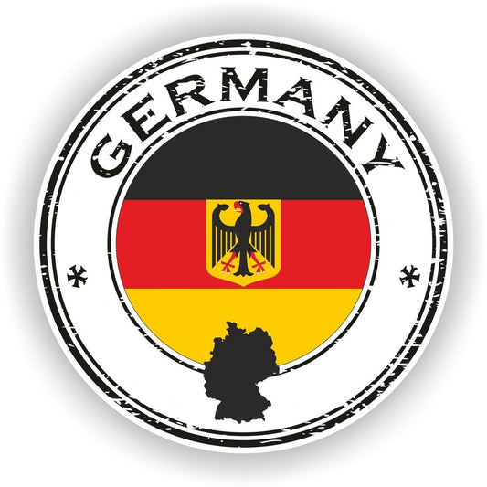 Germany Sticker Seal Round Flag