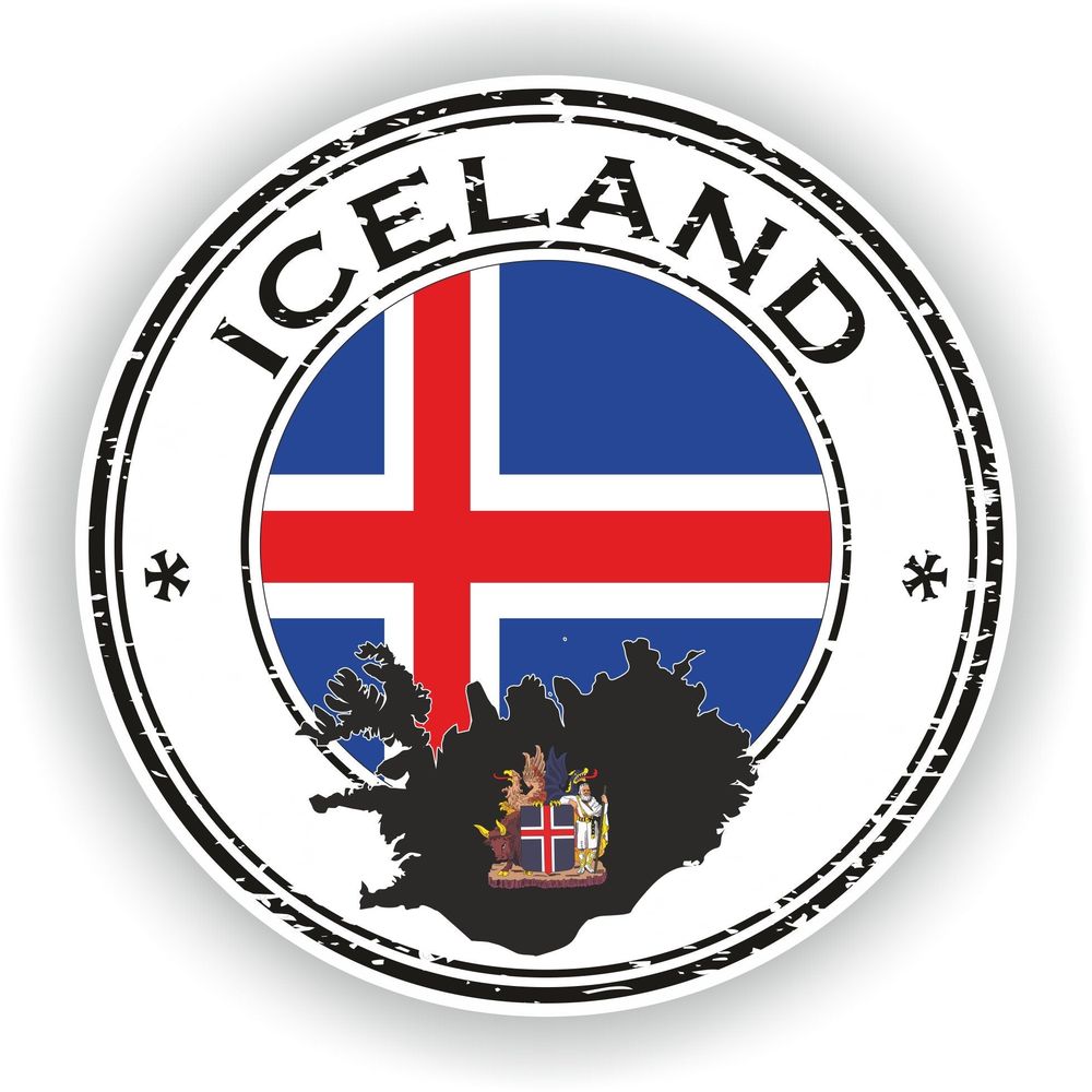 Iceland Seal Round Flag