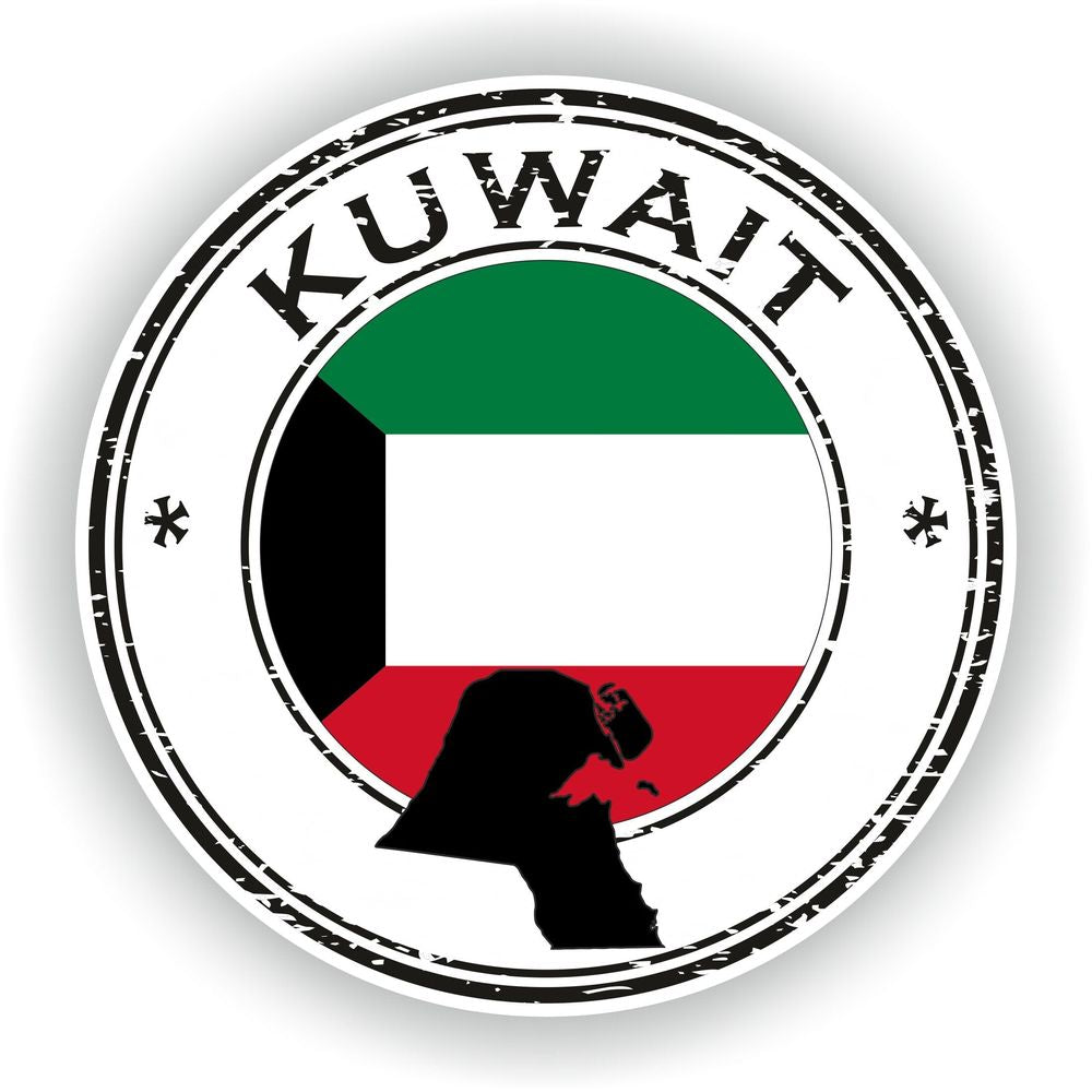 Kuwait Seal Round Flag