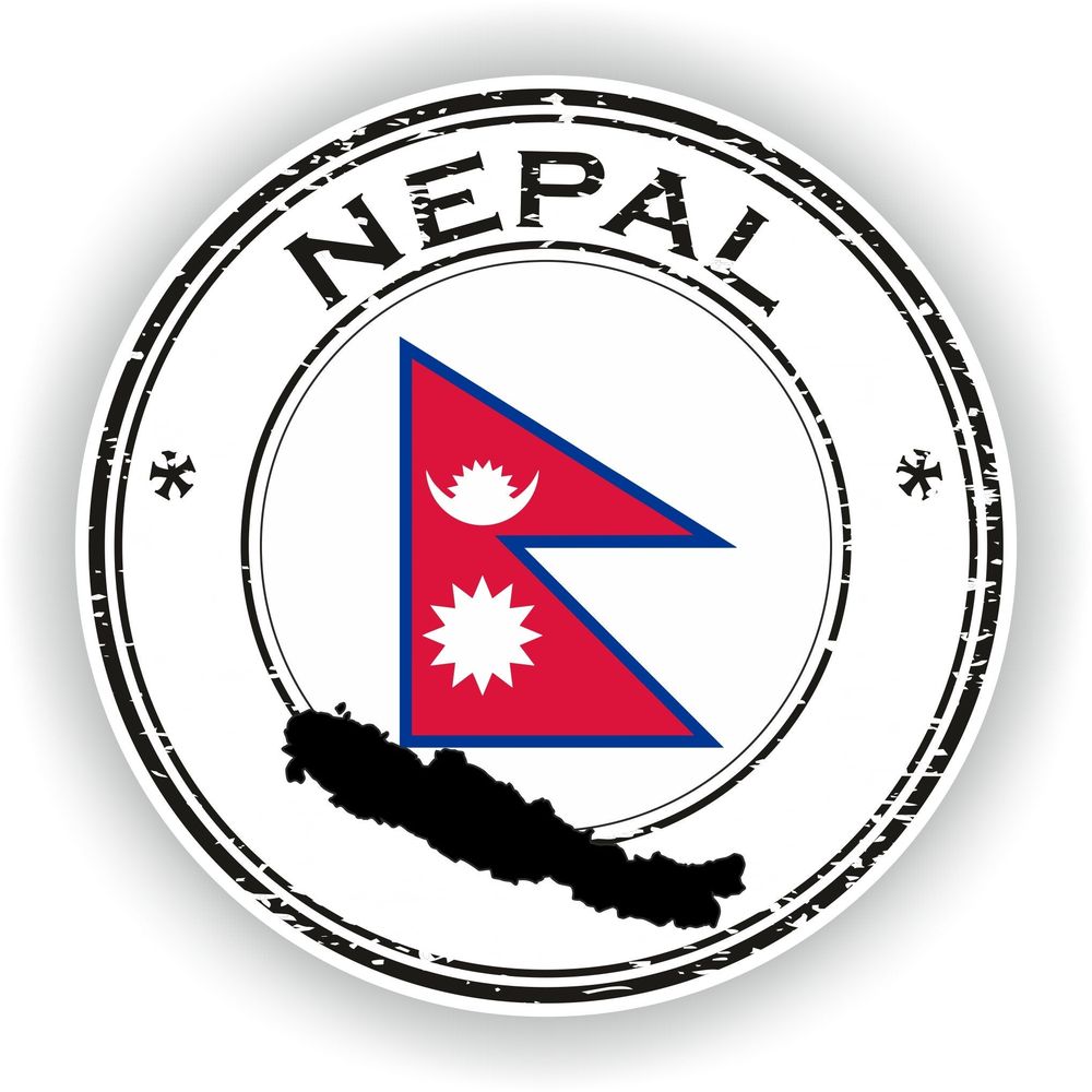 Nepal Seal Round Flag