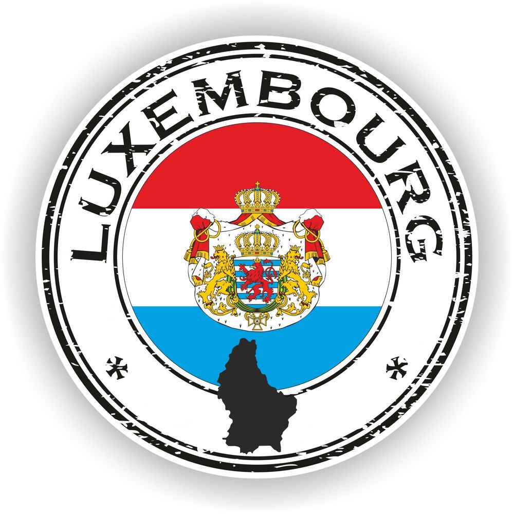 Luxembourg Seal Round Flag