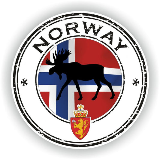 Norway Seal Round Flag