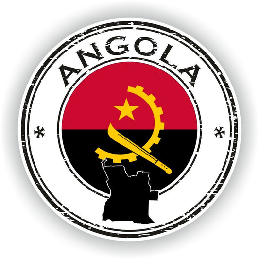 Angola Seal Round Flag