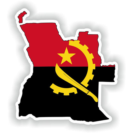 Angola Map Flag