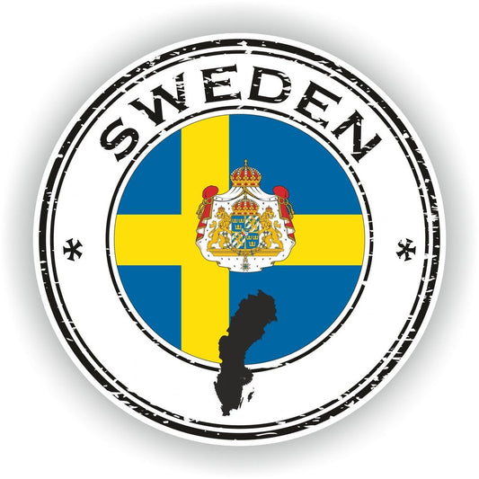 Sweden Seal Round Flag