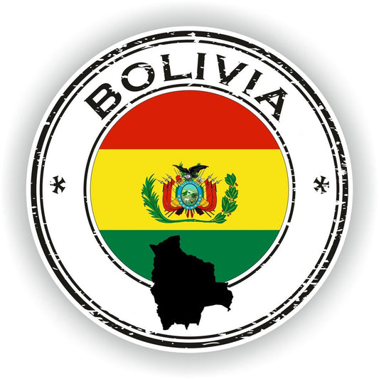 Bolivia Seal Round Flag