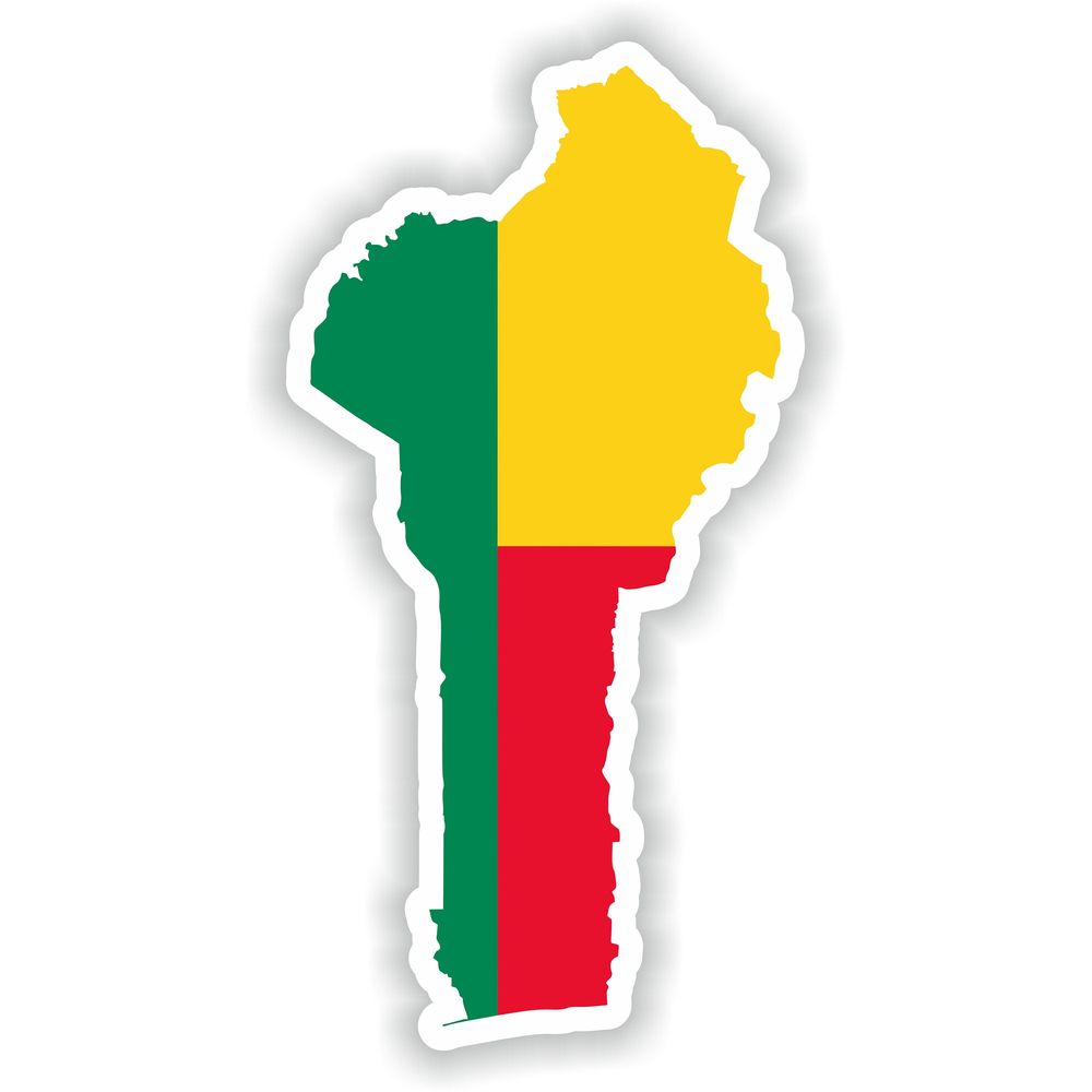 Benin Map Flag