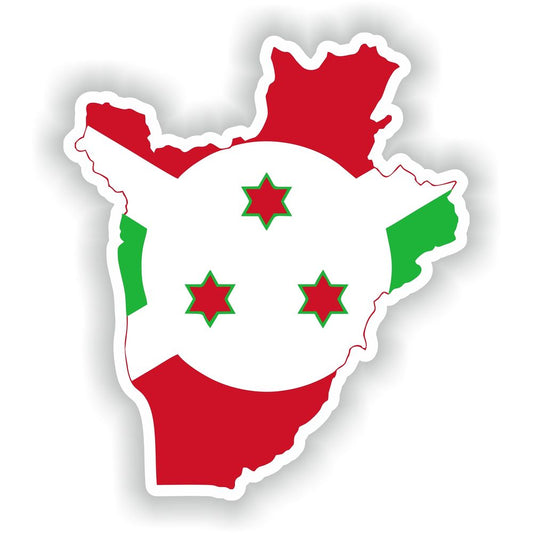 Burundi Map Flag