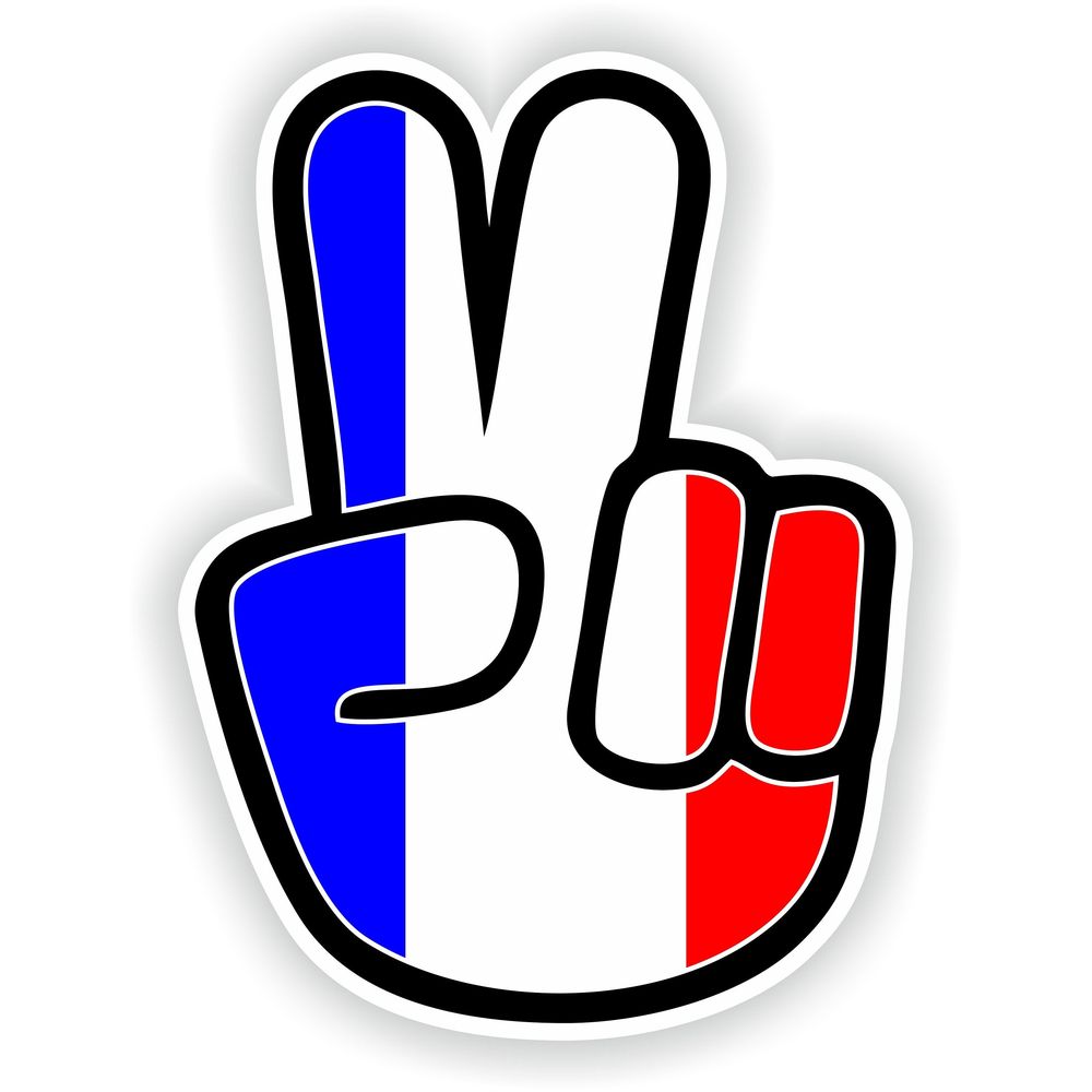 France Hand Peace Victory Hippy