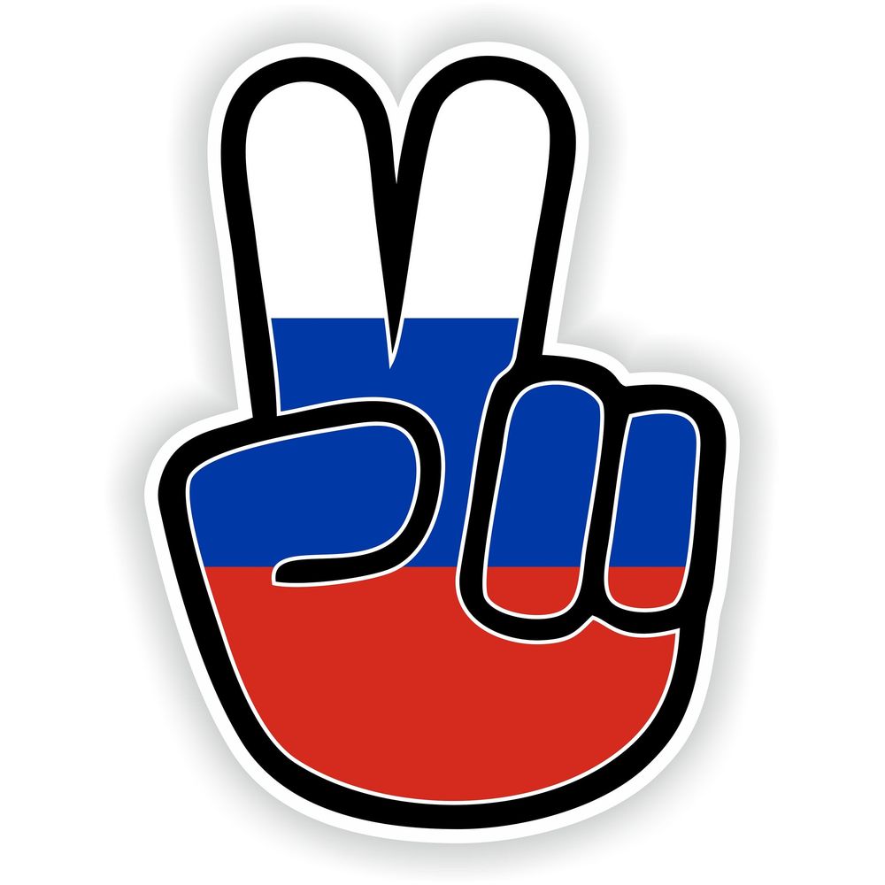 Russia Hand Peace Victory Hippy