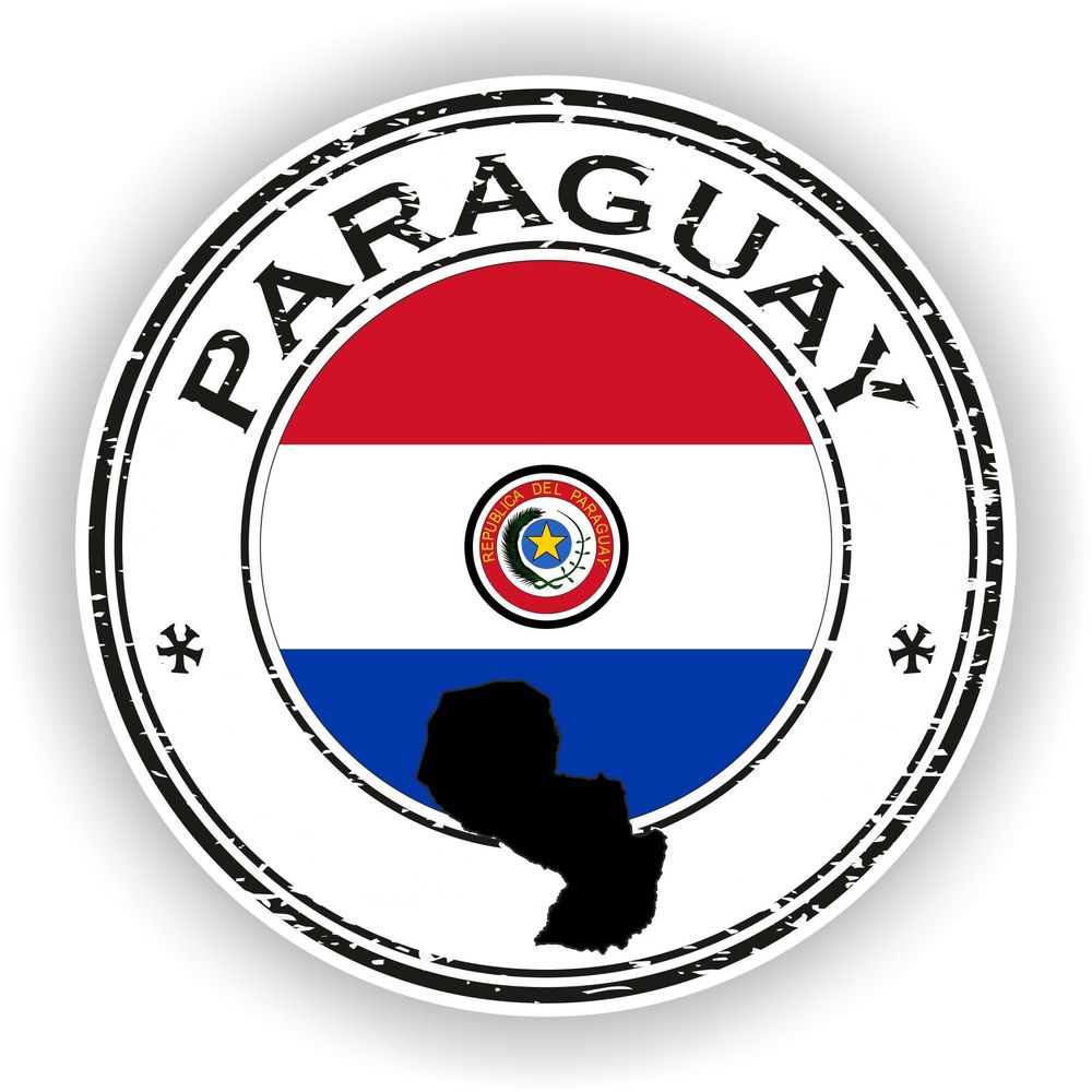 Paraguay Seal Round Flag