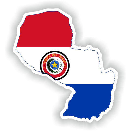 Paraguay Map Flag