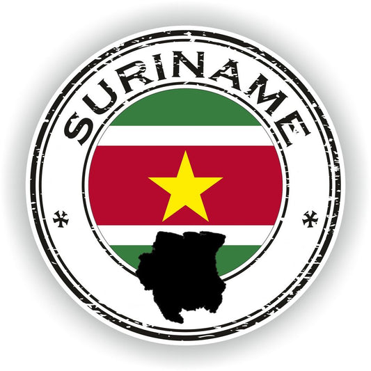 Suriname Seal Round Flag