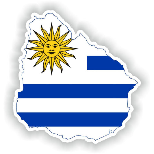 Uruguay Map Flag
