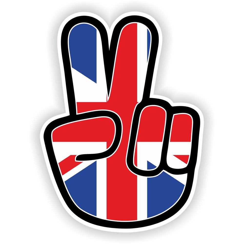 United Kingdom Hand Peace Victory Hippy