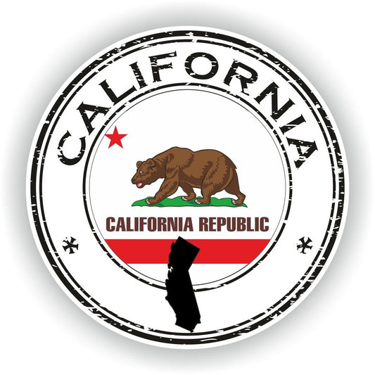 California Seal Round Flag