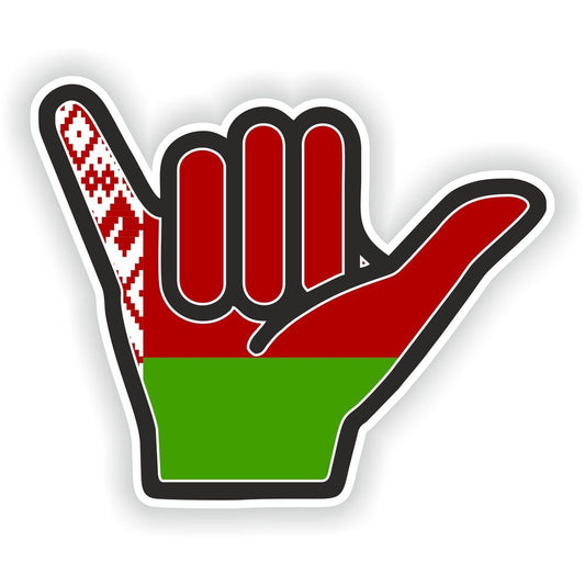 Belarus Shaka Hand Hang Loose