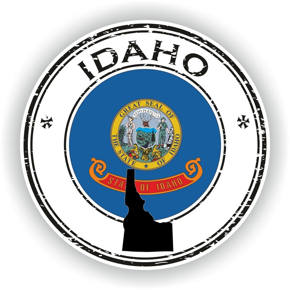 Idaho Seal Round Flag