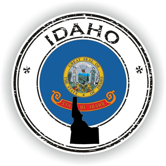 Idaho Seal Round Flag