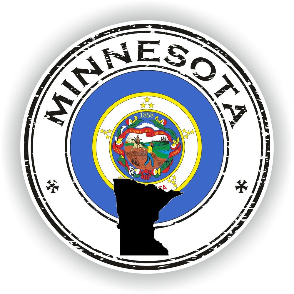 Minnesota Seal Round Flag