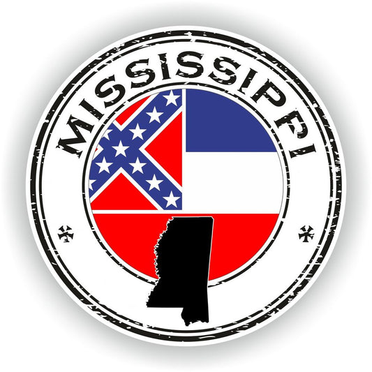 Mississippi Seal Round Flag