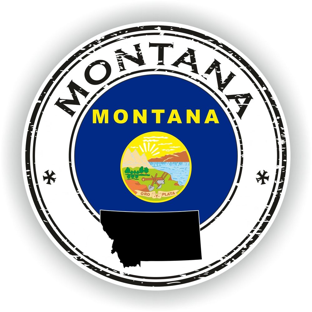 Montana Seal Round Flag