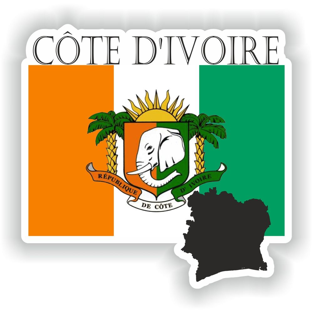 Cote D'Ivoire Flag Mf