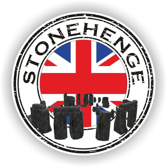 Stonehenge Seal #02 Round Flag