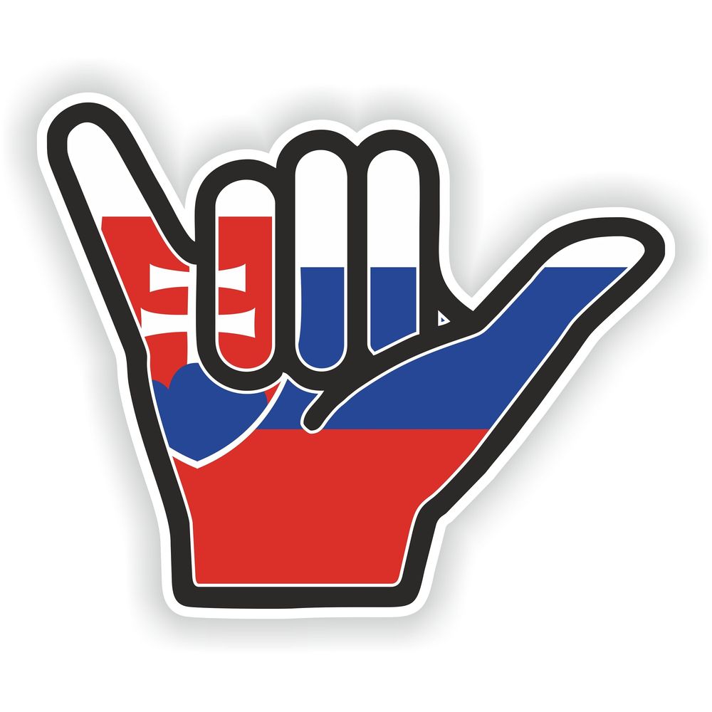 Slovakia Shaka Hand Hang Loose